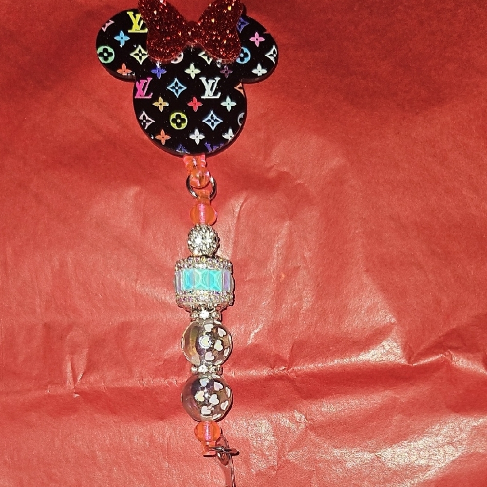 Minnie Mouse Multicolor Keychain - Picture 3 of 3